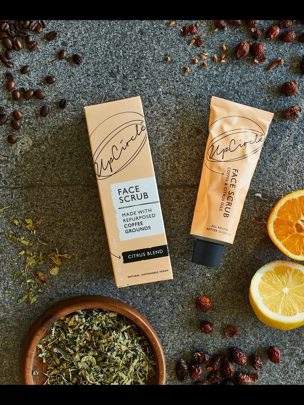 Citrus Blend Face Scrub – Made w/ Coffee Grounds